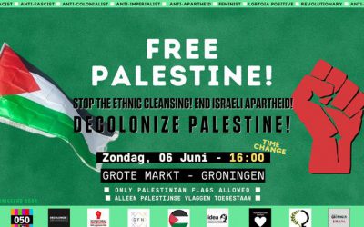 Palestina demonstratie op zondag 6 juni op de Grote markt