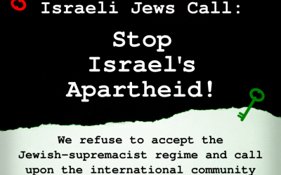 Oproep van joodse Israëli’s:  “Stop de apartheid van Israël!”