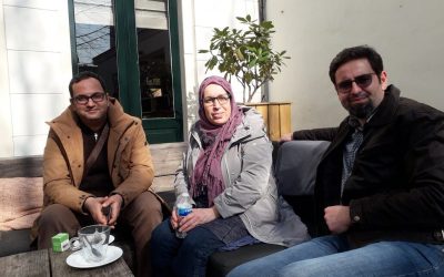interview met gasten uit Jabalya in Soemoed