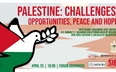 25 april bijeenkomst Forum Groningen Palestina: uitdagingen, kansen, vrede en hoop