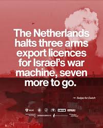 Nederlandse Staat trekt 3 wapenexport vergunningen voor Israel in, nog zeven te gaan