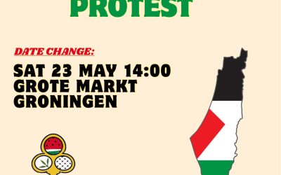 Op zaterdag 23 mei Nakba protest in Groningen